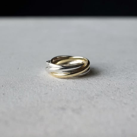 5連Ring 【Quintuple】｜シルバー×真鍮｜[Artisan Works]