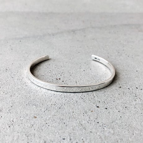 ベーシックバングル【印台打刻可能】｜Silver925 ｜[INITIAL]