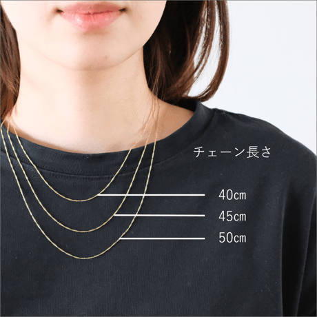 アニバーサリーネックレス【3月：モスアクアマリン】｜ K14GF｜ [10min Accessory]