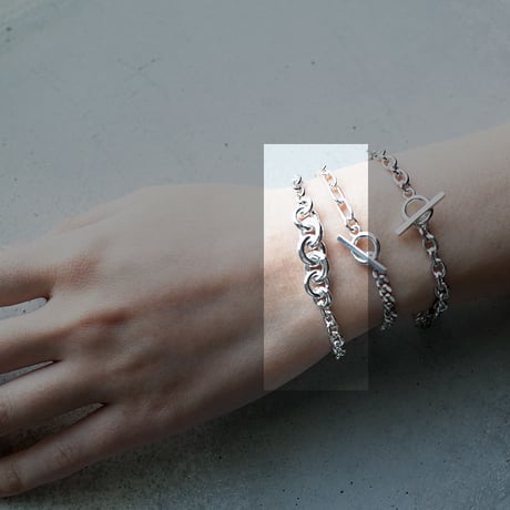 グラデーションチェーンブレスレット｜Silver925｜ONE OFF