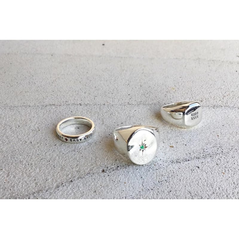 シグネットリング【ELLIPSE RING/印台打刻なし】|Silver925 シグネットリング【ELLIPSE RING/印台打刻なし】|Silver925