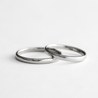 甲丸ストレートのシンプルな結婚指輪  Comodo（コモド） ２本セット｜2.0ｍｍ ｜プラチナ950 ｜Artisan Works