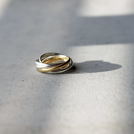 5連Ring 【Quintuple】｜シルバー×真鍮｜[Artisan Works]