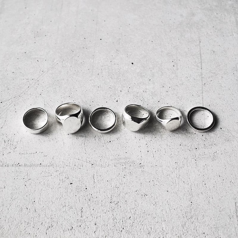 シグネットリング【ELLIPSE RING/印台打刻なし】|Silver925 シグネットリング【ELLIPSE RING/印台打刻なし】|Silver925
