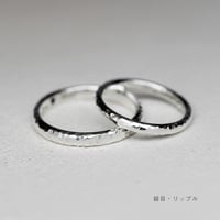 リトラ シルヴァ ペアリング2本セット【無料内側刻印＆選べる宝石＆サイズ交換無料】｜幅2.3mm/3.0mm｜シルバー925｜Atelier CraM
