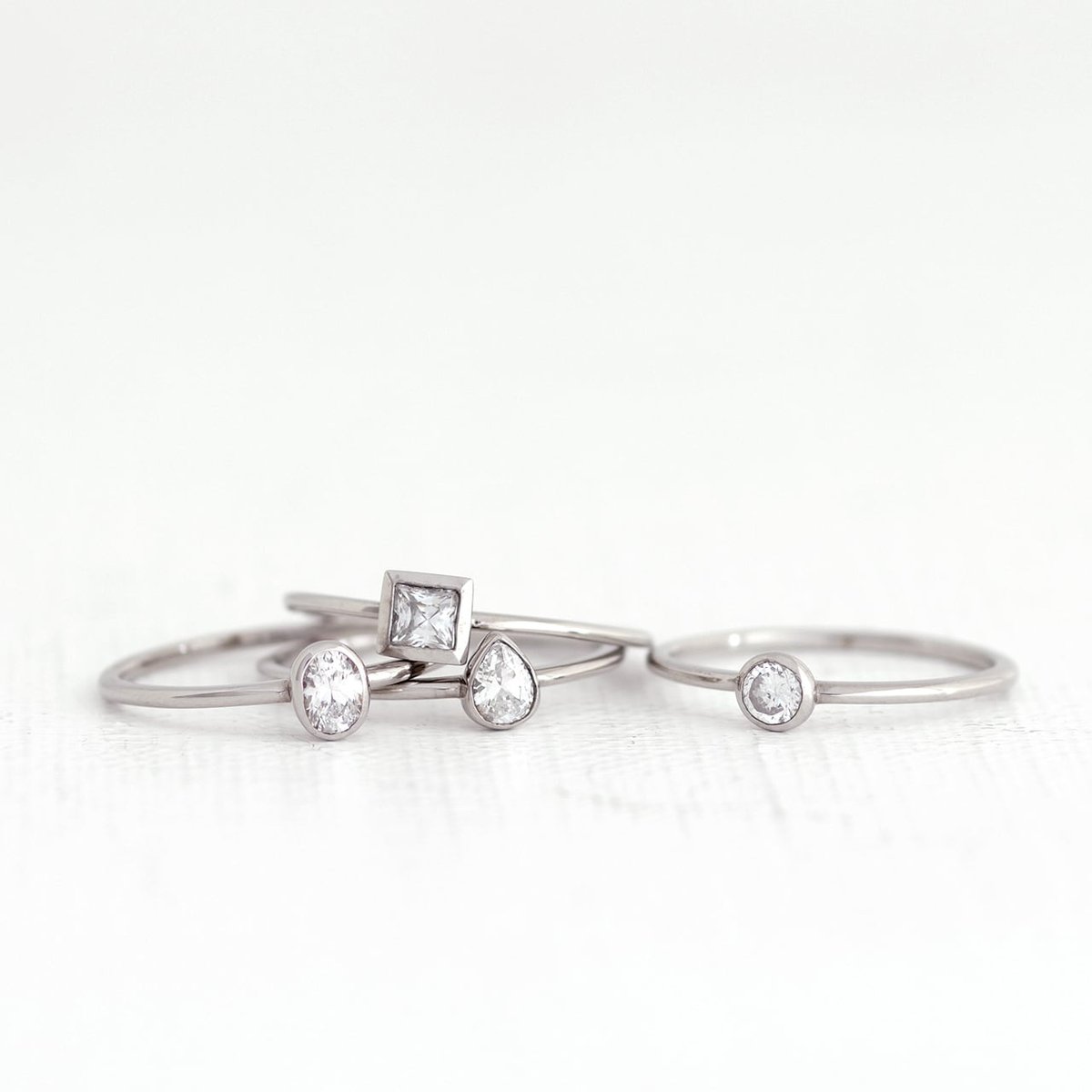 スクエアダイヤモンドリング(フクリン)[Legato Carre – レガート