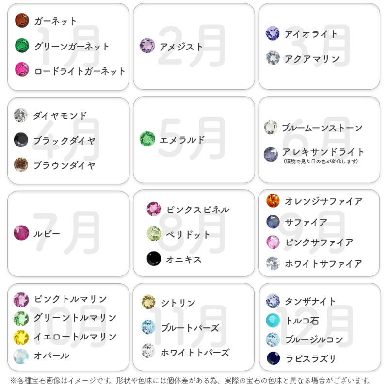 大切な絆を誕生石で紡ぐピアス【4石-選べる誕生石】｜K18YG｜Family