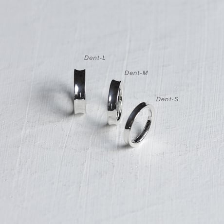 逆甲丸リングDENT-S｜3.0mm幅｜シルバー925｜ 【Laugh＆Yoke】｜Artisan Works