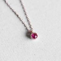 Birthday Stone Necklace 誕生石ネックレス【5.7.9月】｜K18ピンクゴールド｜[Artisan Works]