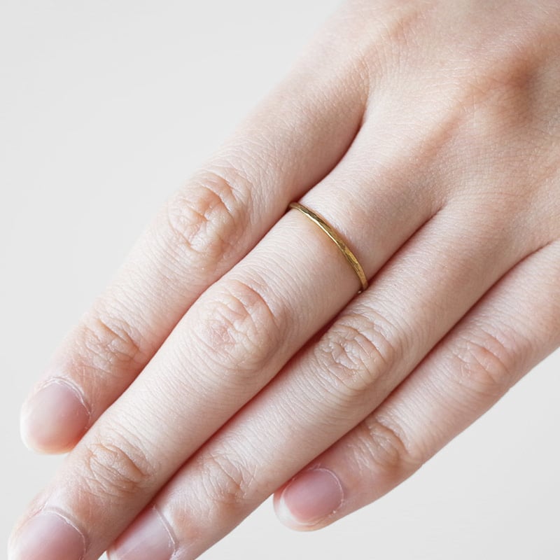 鎚目リング｜Brass / 真鍮｜[10min Ring] | Artisan Works b