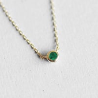 Birthday Stone Necklace 誕生石ネックレス【5.7.9月】｜K18YG｜[Artisan Works]
