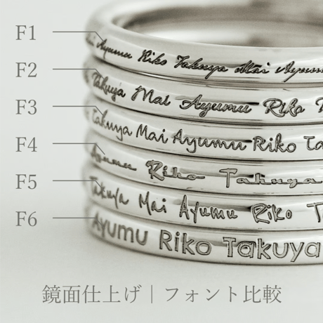 大切な絆を文字で紡ぐ【リング一周にお好きな文字を刻印】Family Ring（ファミリーリング）【選べるフォント6種類】｜2mm幅｜K10YG/K10PG｜Artisan Works