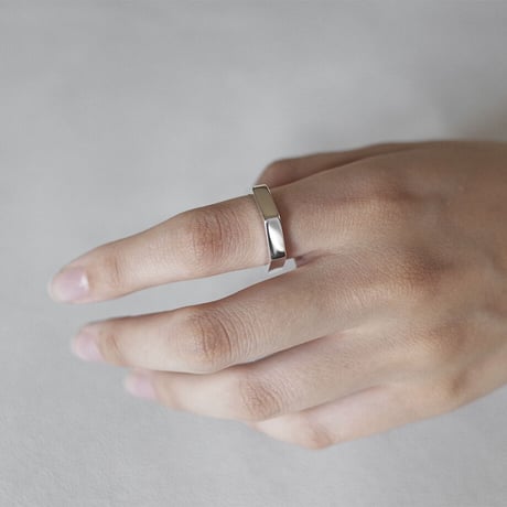 七角形リングHEPTAGON｜3.8mm幅｜シルバー925｜ 【Laugh＆Yoke】｜Artisan Works