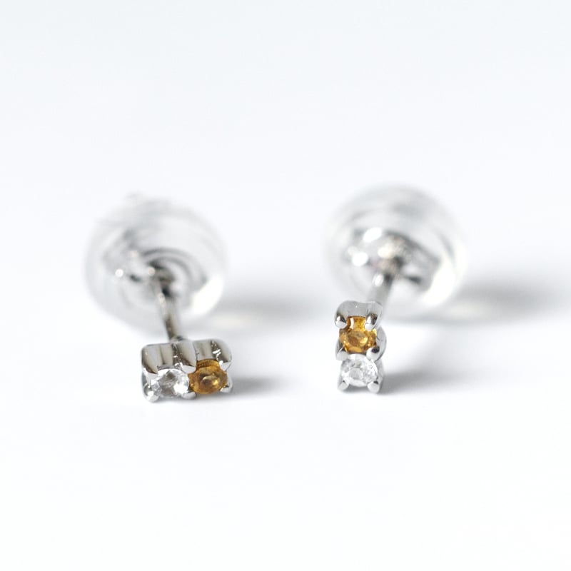 大切な人の宝石を紡ぐ【2石】-Family Pierce Di（ファミリーピアス