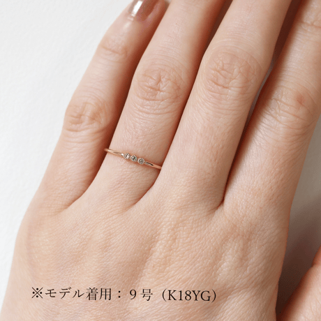 ファミリーリング（Cocol-ココル）｜選べる誕生石3石｜K18YG/K18PG｜Artisan Works