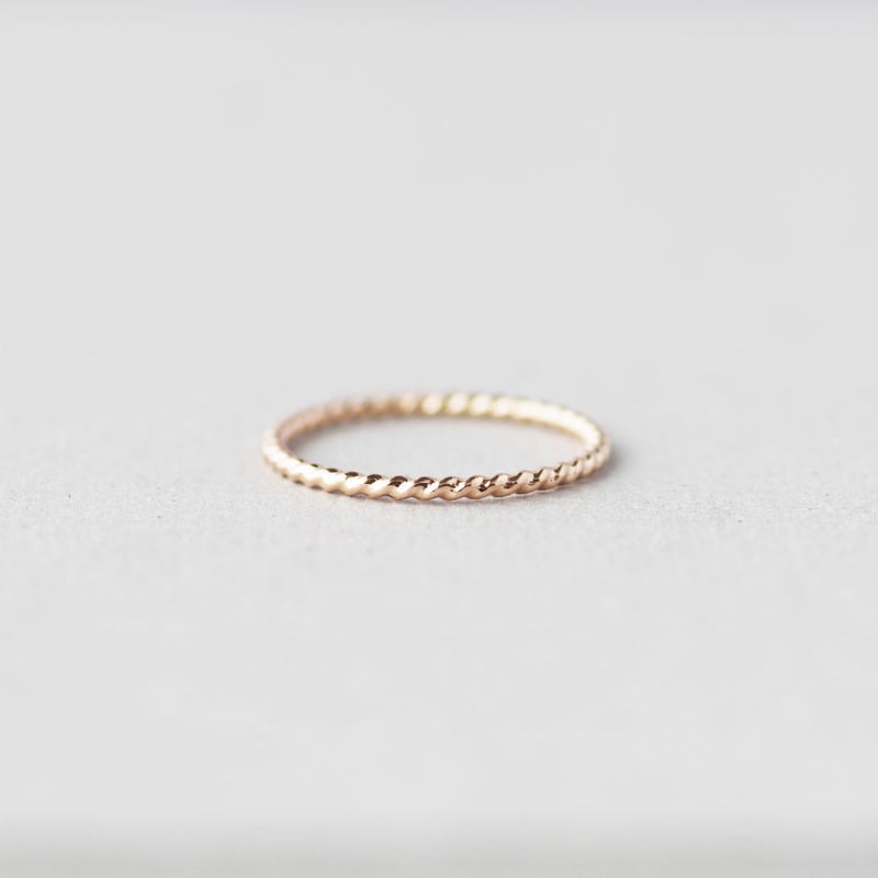 より線リング｜K10ピンクゴールド｜[10min Ring] | Artisan Works