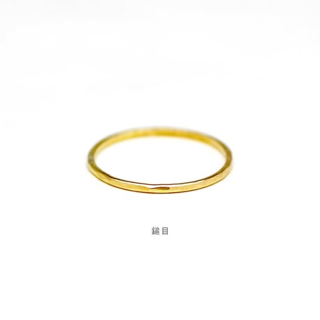デザインを選べるセミオーダーリング【幅1.0mm】｜K18イエローゴールド｜[10min Ring]
