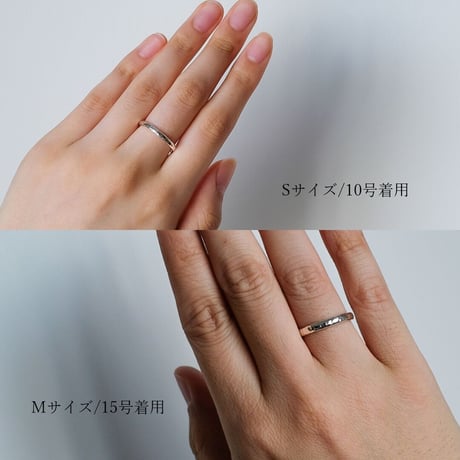 リトラ シルヴァ ペアリング2本セット【無料内側刻印＆選べる宝石】｜幅2.3mm/3.0mm｜シルバー925｜Atelier CraM