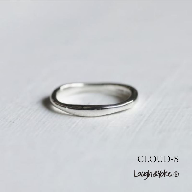 ゆらぎデザインリングCLOUD-S｜シルバー925｜ 【Laugh＆Yoke】｜Artisan