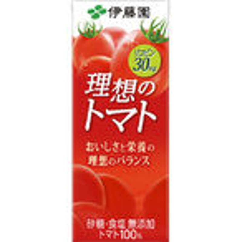 伊藤園 - 【 送料無料 あす楽 】 伊藤園　理想のトマト 200ml 紙パック 96本セット ( 4ケース ) まとめ買い 送料無料] 伊藤園 理想のトマト 200ml紙パック×96本[24本×4