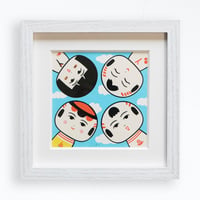 よったり｜ジークレー｜額装済｜展示作品
