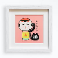 もすもす？｜ジークレー｜額装済｜展示作品
