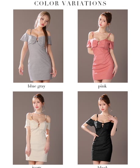 【XSサイズあり】2way♥ボレロ付きシンプルリブタイトキャミキャバドレス(GL3906)