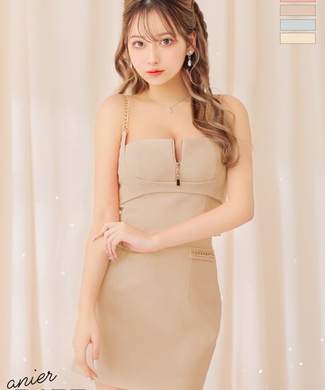 【XSサイズあり】chain fetish set up dress (anier4031)