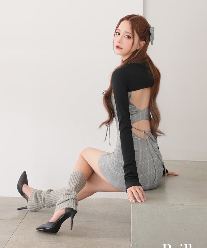 XS~Lサイズあり】ange de brille mini dress (brille376 XS~Lサイズあり】ange de brille mini dress (brille376
