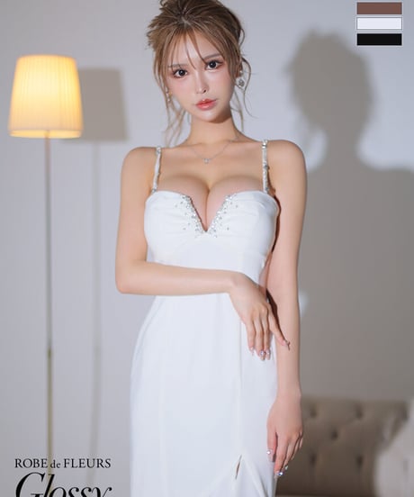 サイドスリットロングキャミドレス(GL2890)