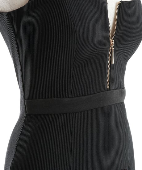 【XSサイズあり】ホルターチェーンネック×バストカットミニドレス【ストレッチあり】(GL2831)