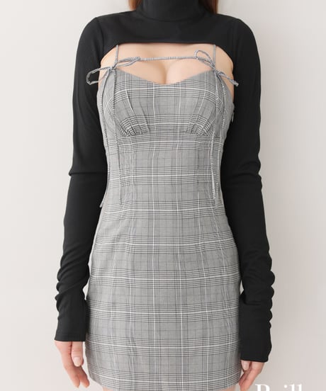 【XS～Lサイズあり】ange de brille mini dress (brille3760)