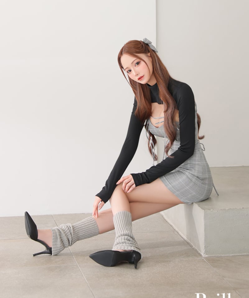 XS～Lサイズあり】ange de brille mini dress (brille376