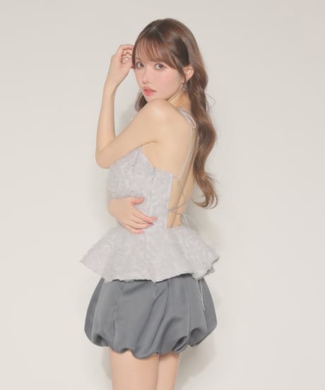 【XSサイズあり】fleurs tulle setup dress(LF4638)