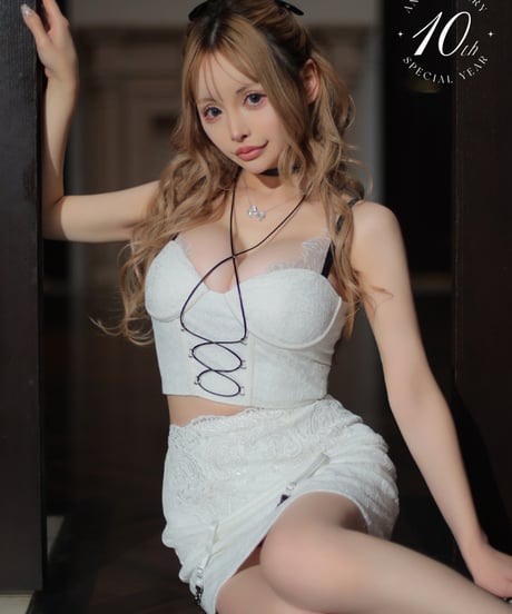 10th SPECIAL COLLECTION 【XSサイズあり】Lingerie Like Set Up Dress (fm2766)