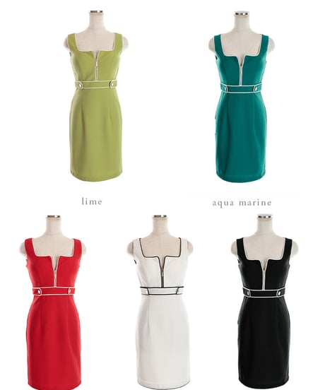 【XS～Lサイズあり】Zipper × Simple Lady Dress(DE2765)