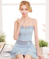 サイドスピンドルバストオープンビジュータイトミニドレス]AngelR