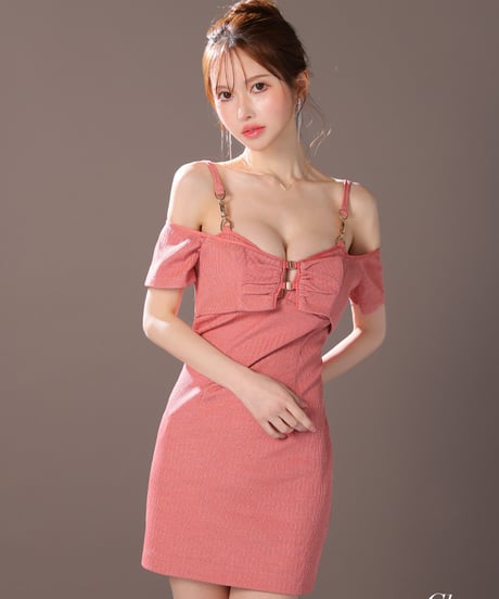 【XSサイズあり】2way♥ボレロ付きシンプルリブタイトキャミキャバドレス(GL3906)