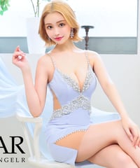 AngelR [エンジェルアール] アッパークロスビジューパールデザインメッシュタイトミニドレス |AR24220