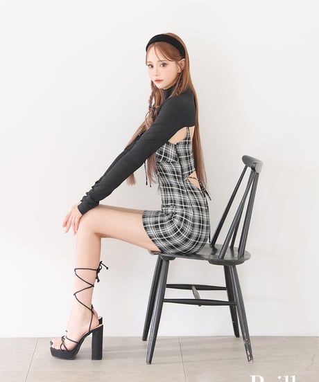 【XS～Lサイズあり】ange de brille mini dress (brille3760)
