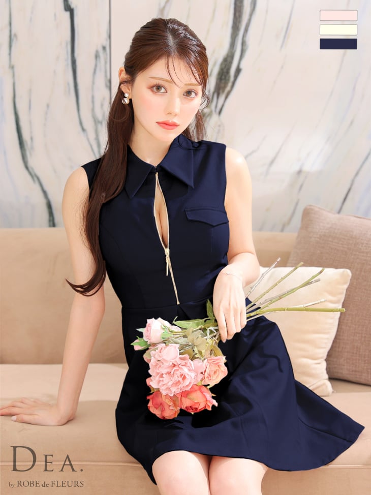 Lサイズあり】センタージップシンプルノースリーブレディキャバ Lサイズあり】センタージップシンプルノースリーブレディキャバ