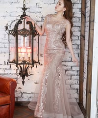 【JEAN MACLEAN】スパンコールレース/LongDress【31303】