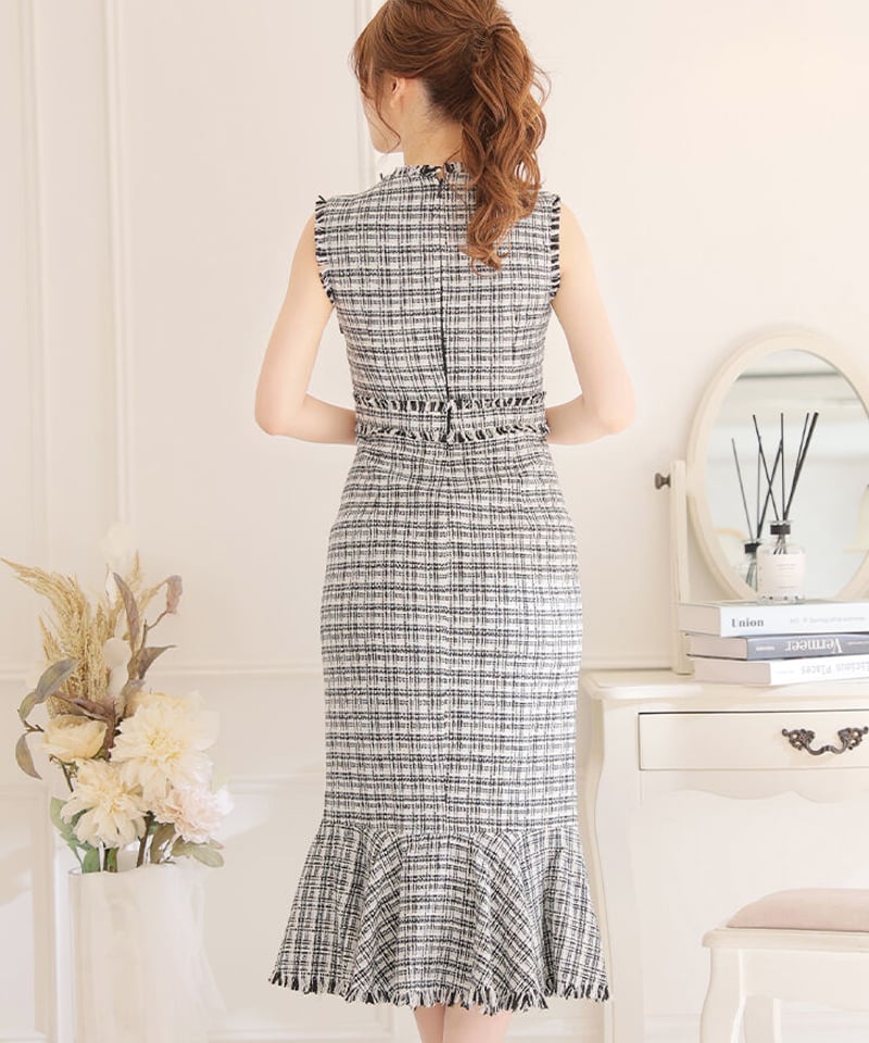 Grace Class】トリアセサファリワンピース ロング ベルト 金