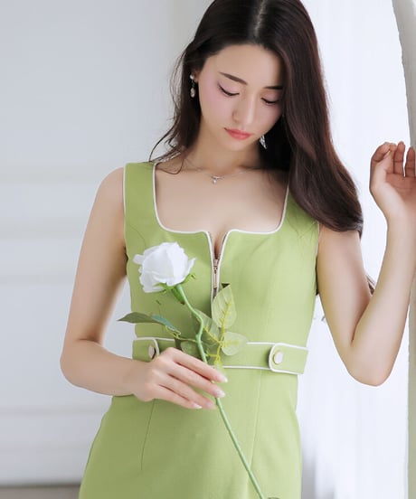 【XS～Lサイズあり】Zipper × Simple Lady Dress(DE2765)
