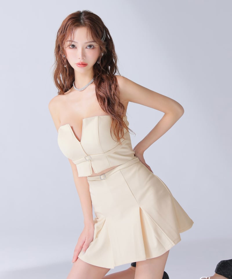 【sassy】3点セット レーススリーブ 千鳥格子セットアップ | Selectshop.Joie