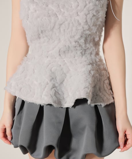 【XSサイズあり】fleurs tulle setup dress(LF4638)