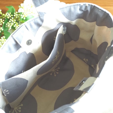 小さめ手提げバッグ（ブラウンチェック）