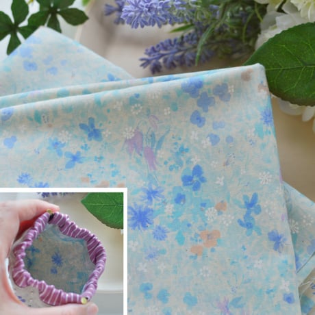 花刺繍のミニバネポーチ（ローズ）