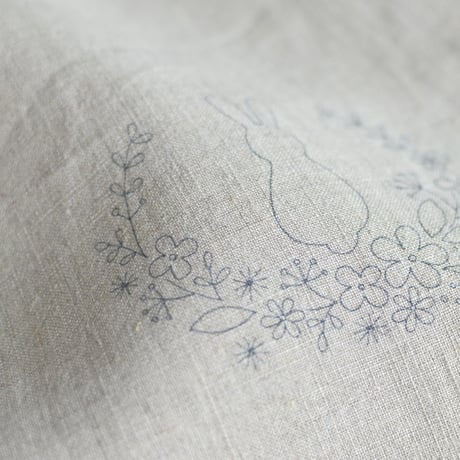 うさぎの刺繍Kit（フープ付）