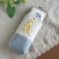 がま口ペンケース（鳥）